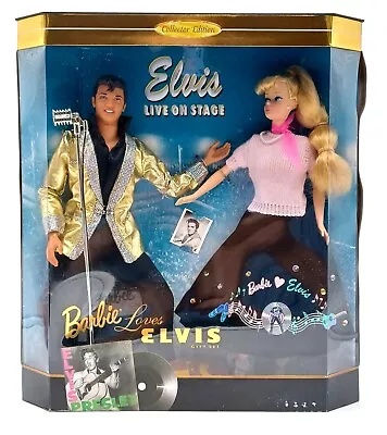 Buy 1996 Elvis Live On Stage Barbie Loves Elvis Gift Set / Mattel 17450 / NrfB, Original Packaging • 123.23£