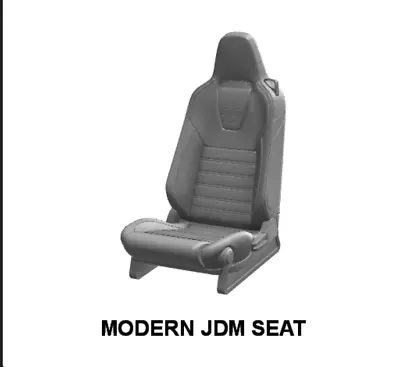 Buy 1:64 3d Resin Printed Racing Seats For Hot Wheels Custom X4 Seats • 3.99£
