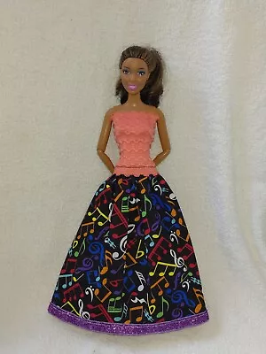 Buy Barbie Dolls Dress Superstar Rock Star Notes Princess Evening Ball Gown K21 • 8.23£