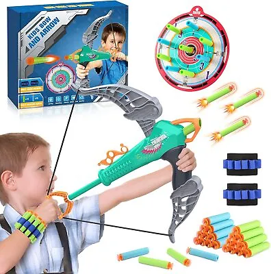 Buy Diyfrety NERF Bow And Arrow Archery Set For Kids - Indoor And Outdoor Toys For • 15.94£