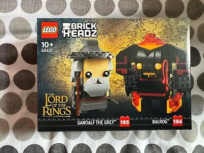 Buy LEGO BRICKHEADZ: Gandalf The Grey & Balrog (40631) • 9.99£
