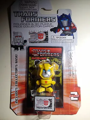 Buy Transformers Thrilling 30 Bumblebee Figure +3D Puzzle Collector Card Hasbro 2014 • 15.95£
