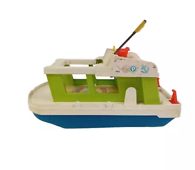 Buy VINTAGE FISHER PRICE HAPPY HOUSE BOAT NO 985 Collectible Toy Made In USA 1972 • 4.99£