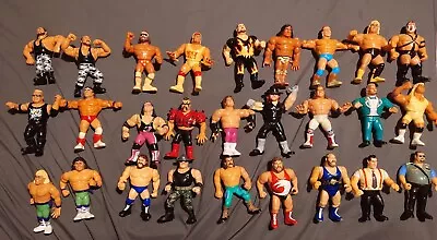 Buy BIG Bundle/Job Lot Of Vintage WWF Hasbro Titan Sports 80s/90s Action Figures WWE • 39.99£