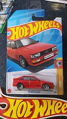Buy Hot Wheels ~ '87 Audi Quattro, Bright Red, Long Card. More NEW Quattro's Listed! • 3.69£