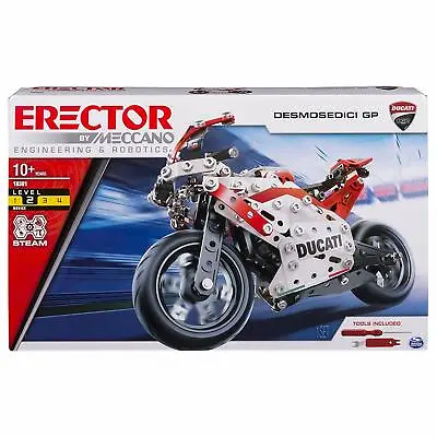 Buy MECCANO Erector Ducati GP Model Motorcycle Building Kit Stem Engineering 358 • 57.63£