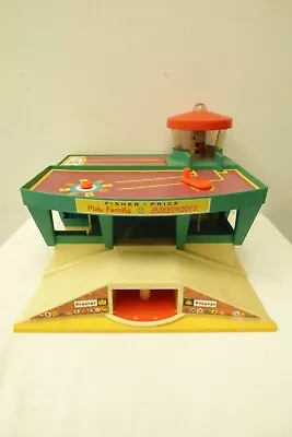 Buy Vintage 1972 Fisher Price 966 Fold Out Play Family Airport Terminal • 19.99£