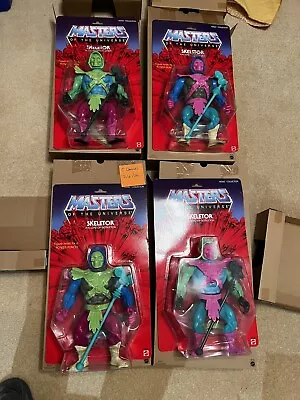Buy Motu He-man Masters Of The Universe Giants Super 7 Test Shot Skeletor X 4 • 840£