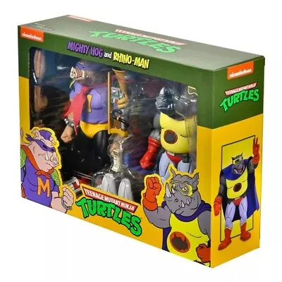 Buy NECA Mighty Hog And Rhino-Man Import Order Teenage Mutant Ninja Turtles • 85£
