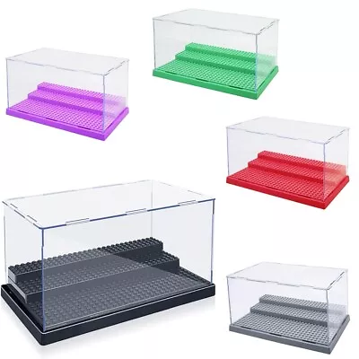 Buy 3 Steps Acrylic Display Case For Brick Minifigures Building Blocks Box Storage • 13.59£