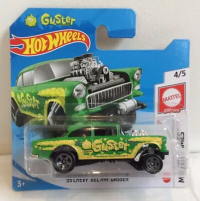 Buy Hot Wheel Mattel Games 2021 Guster 55 Chevy Bel Air Gasser Toy Car Gift Collect • 5.50£