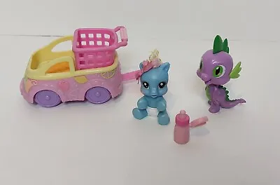 Buy My Little Pony Newborn Baby, Baby Spike Dragon. Grocery Car. Good Used Condition • 4£