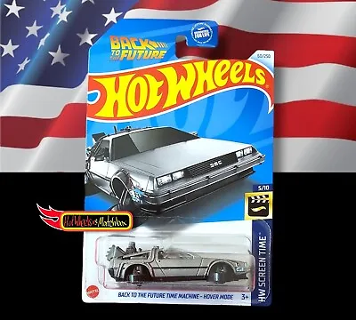 Buy Hot Wheels BACK TO THE FUTURE TIME MACHINE HOVER MODE HW SCREEN TIME US CARD C • 7.99£