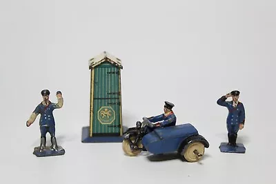 Buy Vintage Pre-war Dinky Toys Meccano No. 43 RAC Patrol Set Figures & Box - Rare • 75£