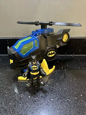 Buy Imaginext Fisher Price DC Super Friends Vehicle Batman Batcopter & Figure Rare • 12.99£