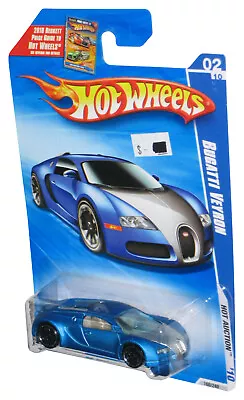 Buy Hot Wheels Auction '10 02/10 Blue Bugatti Veyron Toy Car 160/240 • 55.39£