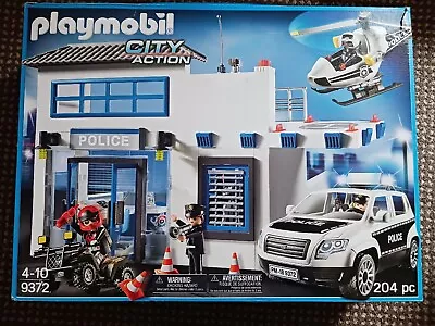 Buy City Action Police Station Playset And Vehicles Playmobil 9372 • 34.99£