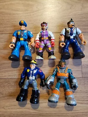 Buy Rescue Heroes Vintage 1999-2002  Mattel Bundle 5x Action Figures Toys Retro • 20£