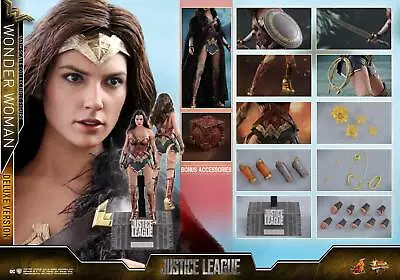 Buy 1/6 Hot Toys Mms451 Dc Justice League Wonder Woman Diana Deluxe Version • 416.99£