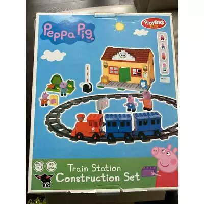 Buy PlayBIG BLOXX Peppa Pig Train Station Construction Set 95 Pieces (Box Damaged) • 31.49£
