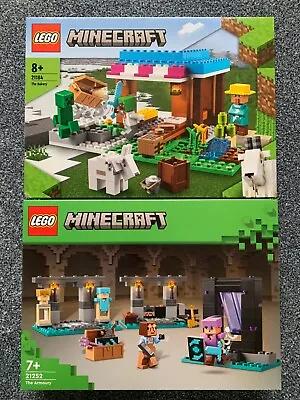 Buy LEGO Minecraft The & The Bakery 21184 & The Armoury 21252 - Brand New Sealed • 0.99£