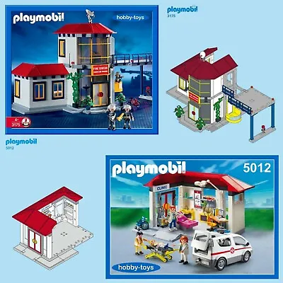 Buy Playmobil 3175 3176 3178 3179 3181 FIRE STATION 5012 CLINIC SPARE PARTS SERVICE • 1.19£