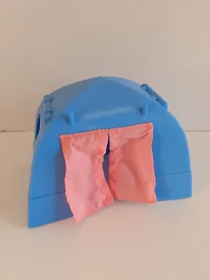 Buy FISHER PRICE Loving Family Dollhouse BLUE CAMPING CAMP TENT With FABRIC FLAPS • 8.99£