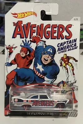 Buy Hot Wheels . Captain America . The Avengers . 57 Plymouth . Diecast Model . Mint • 7.99£