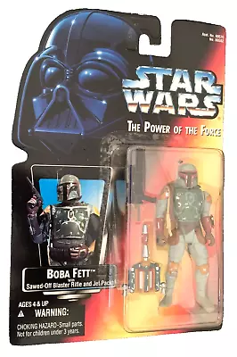 Buy Boba Fett Power Force Sawed Off Blaster Rifle Jet Pack Kenner Star Wars Red Card • 16.99£