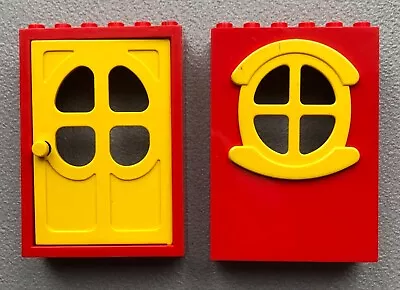 Buy Vintage LEGO Fabuland WINDOW & DOOR Brick Piece 4071c01 X635c02 (A) • 7.99£