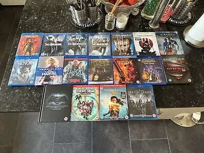 Buy DC And MARVEL Blu Ray Collection Bundle X18 Batman, Superman, X MEN, Hellboy Etc • 4.99£