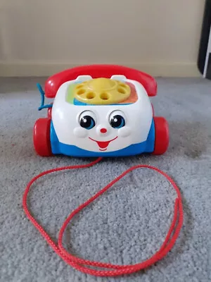 Buy Fisher Price 2000 Retro Pull Along Moving Eyes Toy Telephone • 3£