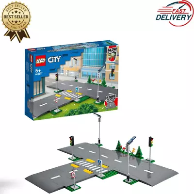 Buy 60304 City Road Plates Building Toys, Set With Traffic Lights, Trees & Glow • 15.77£