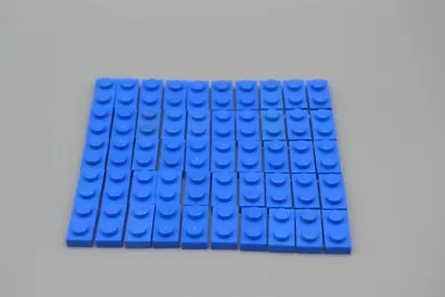 Buy LEGO 50 X Base-Plate 1x2 Blue Basic Plate 3023 302323 • 2.57£
