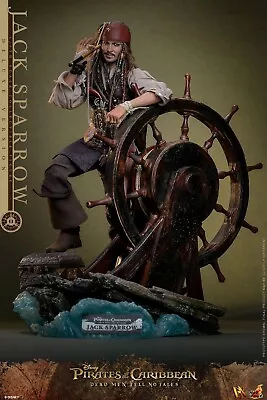 Buy PRE-ORDER [€419] Pirates Of The Caribbean 5 DX Action Figure Jack Sparrow Deluxe • 91.64£