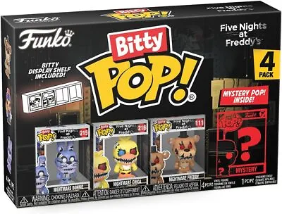 Buy Funko Bitty POP! | Five Nights At Freddy's | Nightmare Bonnie, Chica | 4 Pack • 14.99£