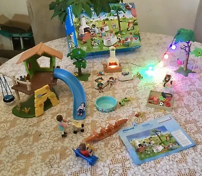 Buy Playmobil 9272 Garden Party And Playground Sets With Lights And Instructions • 18.99£