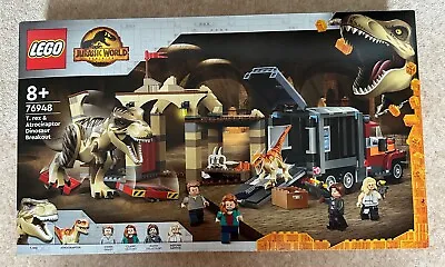 Buy LEGO 76948 Jurassic World T. Rex & Atrociraptor Dinosaur - BRAND NEW - FREE POST • 87.99£