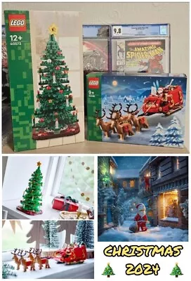 Buy Lego 2 In 1 Christmas Tree 🎄 (40573) & Santa Sleigh 🎅 (40499) 🌟 NEW 🌟 SEALED • 88.99£