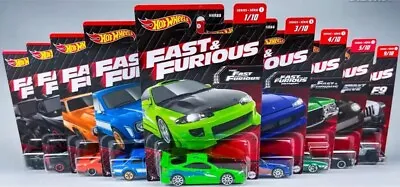 Buy HNR88 | Fast And Furious 2023 Series 1 | FULL SET OF 10 CARS  | Hot Wheels • 64.99£