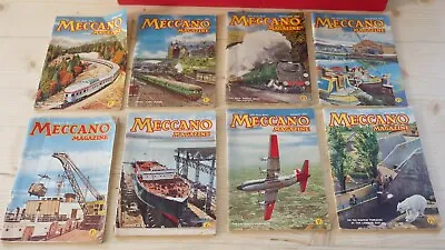 Buy 1957  8 X Meccano Magazine Collection Generally In Good Condition • 9.95£