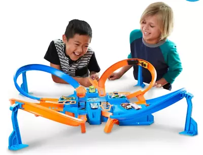 Buy Hot Wheels Criss Cross Crash Race Crate Playset Kids Racing Car Toys Toy Set • 69.99£