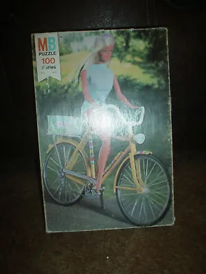 Buy 108 Pc. Mb (1974 Barbie - Barbie On Bike) 100 Series Jigsaw Puzzle • 9.40£