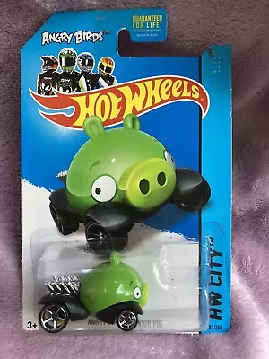 Buy Hot Wheels HW City Angry Birds Minion Pig On Long Card • 7.99£