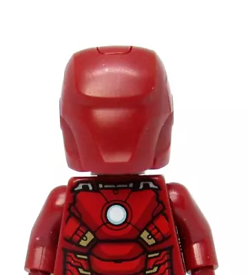 Buy LEGO Superheroes Iron Man Prototype Plain Unprinted Helmet Mask Visor 80430 Rare • 12.91£