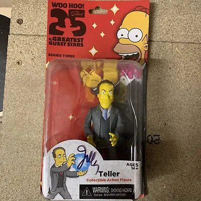 Buy The Simpsons 25 Greatest Guest Stars: Teller Figure NECA Series 3 NEW SIGNED • 45£