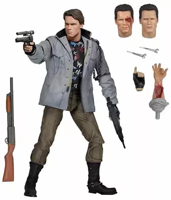 Buy NECA Terminator Ultimate T-800 (Tech Noir) Schwarzenegger Action Figure Toy 7  • 46.78£