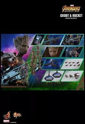 Buy Hot Toys Mms476 Avengers: Infinity War Groot & Rocket 1/6 Collectible Set • 362.85£