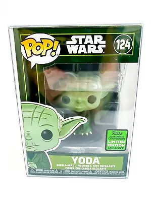 Buy Star Wars – Yoda Green ECCC 2021 Ltd Ed Funko Bobble-Head 124 With Protector  • 49.99£