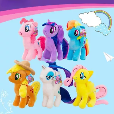 Buy My Little Pony Plush Twilight Sparkle Toy Pinkie Pie Rainbow Dash Doll Kids Gift • 12.99£